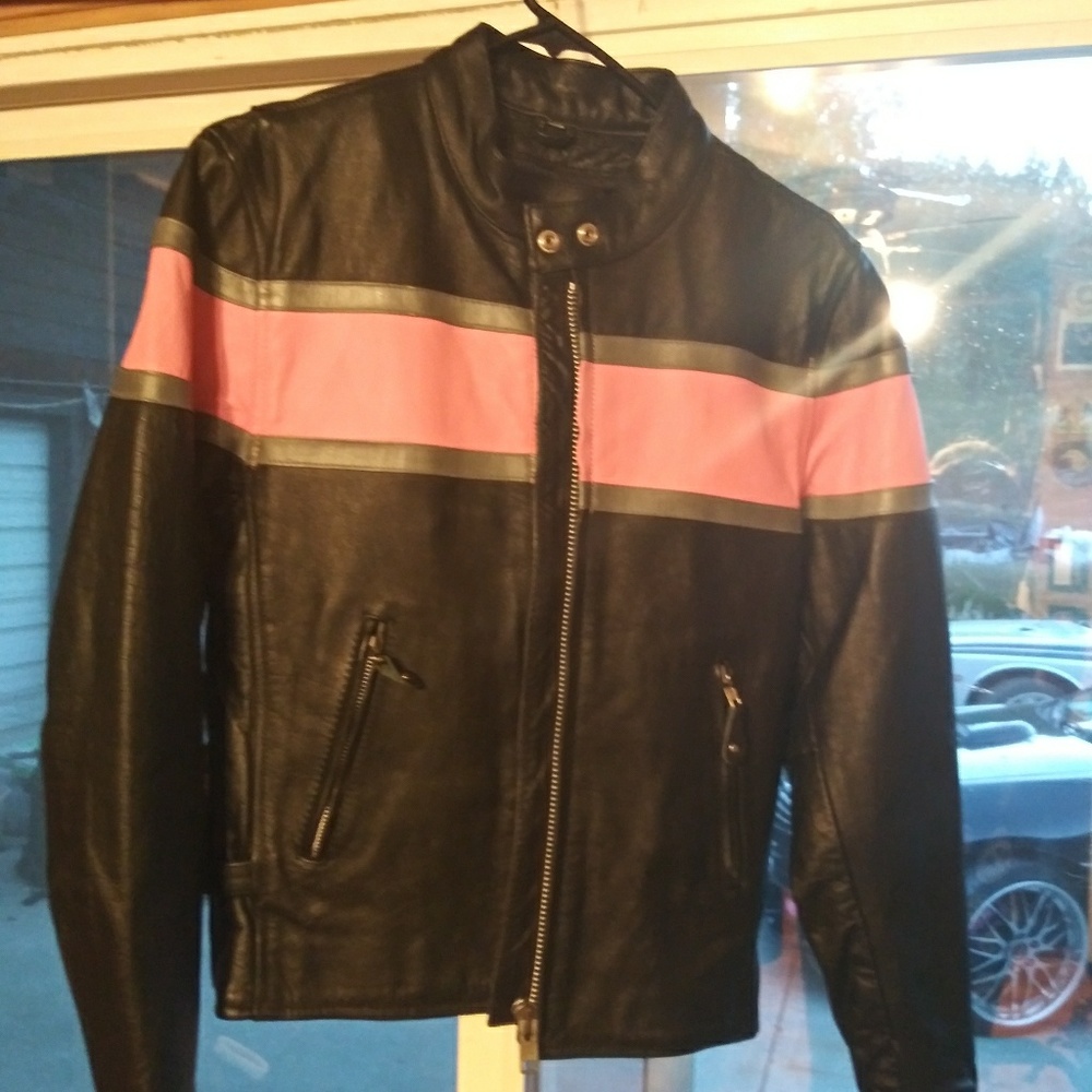 Riding  motorcycle authentic Leather King jacket